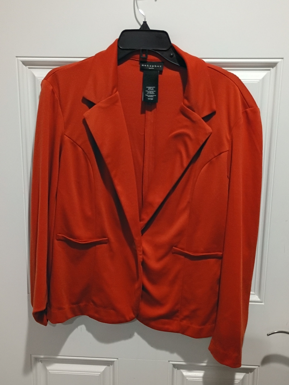Metaphor Red Button-Front Women's Blazer XLP
